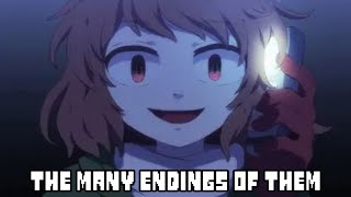 Storyshift Chara many Endings Teach Tale Undertale animation Canon vs Fandom [upl. by Aetnuahs]