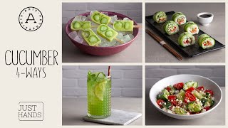 4 Recipes With Cucumber  Akis Petretzikis [upl. by Cassi]