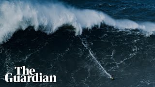 The biggest wave ever surfed Sebastian Steudtner eyes record from Nazaré [upl. by Aerdnad81]