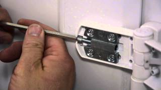 How to adjust hinge and keeps on a upvc door [upl. by Ydaf820]