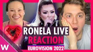 Eurovision 2022 Albania  Ronela Hajati quotSekretquot LIVE  Reaction [upl. by Sander]