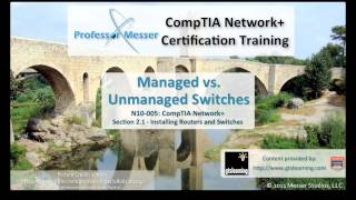 Managed vs Unmanaged Switches  CompTIA Network N10005 21 [upl. by Sewole]