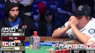 The Bad Beat Jonathan Duhamel v Matt Affleck Tyler Patterson Recalls [upl. by Nymrak]