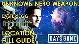 Days Gone UNKNOWN NERO WEAPON HOW TO UNLOCK AND CRAFT EASTER EGG FULL GUIDE [upl. by Amand]