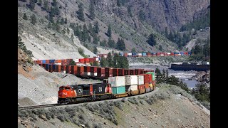 Canadian Pacific amp Canadian National railroads  Cisco to Spences Bridge  British Columbia  2018 [upl. by Nailluj]