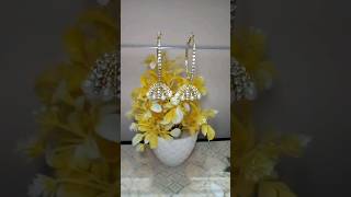 Beautiful Hoop Earrings 😍❤shortvideo youtubeshorts diy diyjewellery shortfeed earrings [upl. by Maybelle]