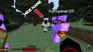 How to hide only one person nametag in pocket edition 119 how to hide gamertag in Minecraft [upl. by Nahn745]