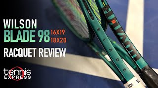 Wilson Blade 98 v9 Tennis Racquet Review  Tennis Express [upl. by Seda]