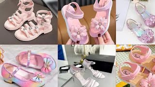 trending kids sandals heels chappal ki design collection Most attractive daily footwear for kid 2024 [upl. by Geri]