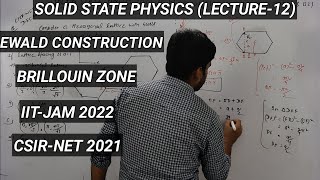 Solid State Physics Lecture12Braggs law in Reciprocal lattice and BZ [upl. by Oibirot727]