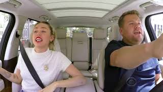 Miley Cyrus  We Cant Stop Carpool Karaoke [upl. by Aicilyhp]