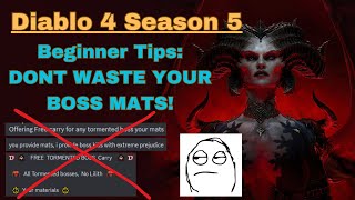 Beginner Tips Stop Wasting your Summoning Materials  Diablo 4 Season 5 [upl. by Iblehs409]