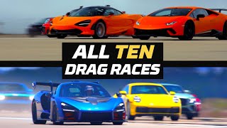 All TEN Worlds Greatest Drag Races 20112020  MotorTrend [upl. by Adlesirhc]