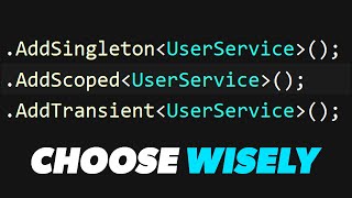 WHICH SCOPING SHOULD I USE  Net Dependency Injection The Big 3 [upl. by Meggie343]