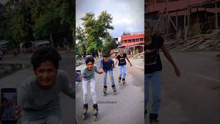 Skating in public reaction  girlreaction skating balurghat 100ksubscriber tranding [upl. by Renae165]