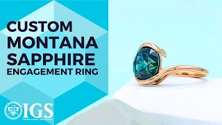 Montana Sapphire Engagement Ring by CustomMadecom [upl. by Neyud]