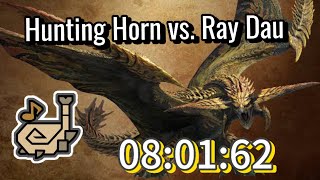 Ray Dau vs Hunting Horn in 801 no rocks  MHWilds [upl. by Stoneman]