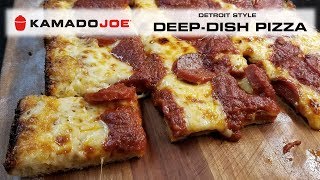 Kamado Joe Detroit Style Deep Dish Pizza [upl. by Isle]