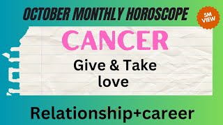 Cancer October relationship career advice Hindi Urdu monthly horoscope [upl. by Myrtice538]