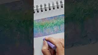 how to draw wisteria ✨️ 오일파스텔 drawing oilpastel drawingtutorial [upl. by Angadreme]