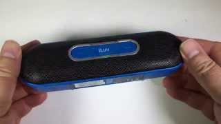 iLuv Rollick Portable Bluetooth Stereo Speaker Review [upl. by Gwendolen]