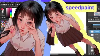 speedpaint ✦ practice drawing in perspective medibang paint [upl. by Averir]