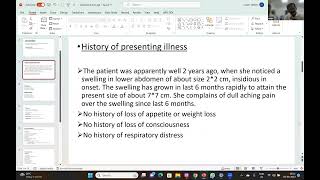 Case Presentation  Desmoid Tumor of Lower Abdominal Wall 050923 [upl. by Ellehcsor]