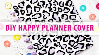 DIY Classic Happy Planner Cover How To Make a Disc Bound Laminated Cover [upl. by Silverstein]