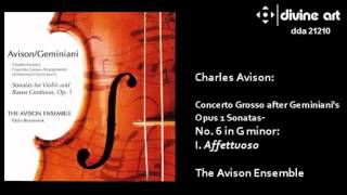 Charles Avison  Concerto Grosso No 6 in G minor [upl. by Truelove]