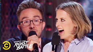 A Husband and Wife Roast Each Other  Joe List vs Sarah Tollemache  Roast Battle [upl. by Biondo982]