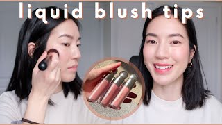 5 ways I use rare beauty liquid blushes  how to apply liquid blush for a natural look [upl. by Ahsoet]