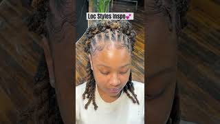 Loc Styles Inspo for my loc girlies 🫶🏾 locs shorts [upl. by Kenzie]