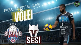 PAULISTA DE VÔLEI  SUZANO VÔLEI X SESI  BAURU [upl. by Santana]