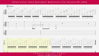 Share Guitar Tabs Quintuplet Meditation Tim Henson HD 1080p [upl. by Sella]