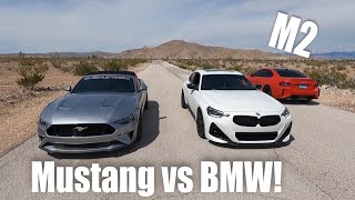 2024 G87 BMW M2 vs M240i vs Mustang GT RACE [upl. by Oek624]