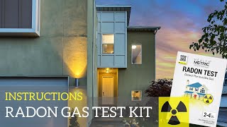 Radon Test Kit  How to Test for Radon in Home StepByStep [upl. by Lydon]