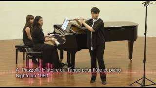 Astor Piazzolla  Histoire du Tango for flute and piano [upl. by Ynaiffit]