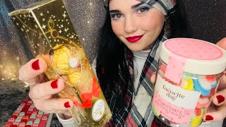 Winter Candy Shop 🍭 Christmas Stocking Stuffers amp Typing ASMR [upl. by Anelas589]