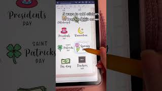 GoodNotes tip ✍️ 5 ways to add stickers  iPad apps  digital planner [upl. by Demodena]