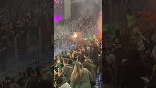 Fan trouble Lazio vs Celtic championsleague celticfc lazio [upl. by Esra]