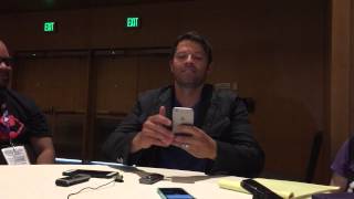 Interview With Supernaturals Misha Collins  Comic Con 2015 [upl. by Aicilra]