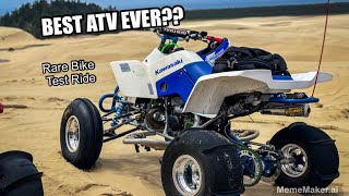 TECATE 4… Kawasaki’s Forgotten Race Quad Test Ride [upl. by Htebesile]