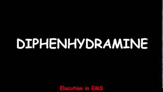 How to Pronounce Diphenhydramine  Paramedic  EMT  Medical Terms [upl. by Neit694]