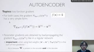 Neural networks 62  Autoencoder  loss function [upl. by Lilaj]