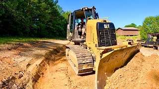 LET’S BUILD A GRAVEL ROAD NEW FARM ROAD COMING THROUGH… [upl. by Ahsetra516]