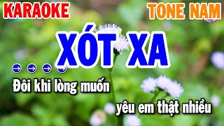 Xót Xa Karaoke Tone Nam Nhạc Sống Chuẩn Nhất 2024  Thanh Hải Organ [upl. by Nikolia]