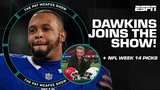 NFL Week 14 Picks  Dion Dawkins joins the show 💪  Best of The Pat McAfee Show [upl. by Anailuj]