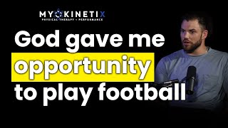 Nick Bawden talks about how quotGod gave him the opportunity to play footballquot [upl. by Zanahs]