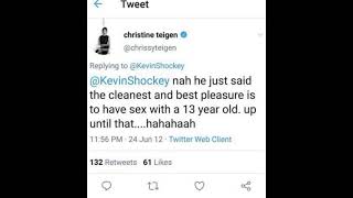 Chrissy Teigens disgusting tweets [upl. by Julienne264]