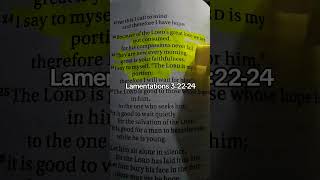 Lamentations 32224 scripture [upl. by Hcaz]